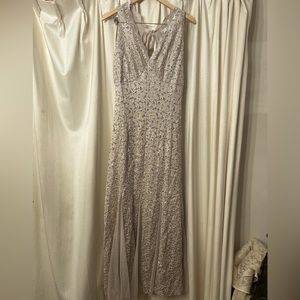 Shimmery Lace Gown